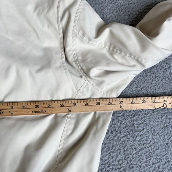 VTG Polo Ralph Lauren Jacket Large Tan Full Up Plaid Lined Bi Swing Windbreaker - Picture 13 of 13